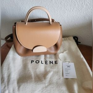 Authentic Polene Numero Un Nano Bag in Trio Camel. Comes with box and dust bag.
